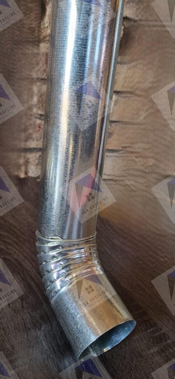 Downpipe Round 75mm 2.7m with Shoe Galvanized